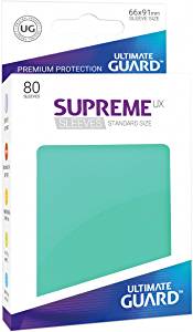 Ultimate Guard - SUPREME SLEEVES  - Standard size -  Turqoise