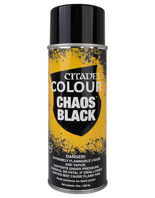 Citadel Colour: CHAOS BLACK SPRAY PAINT (USA) (10oz)