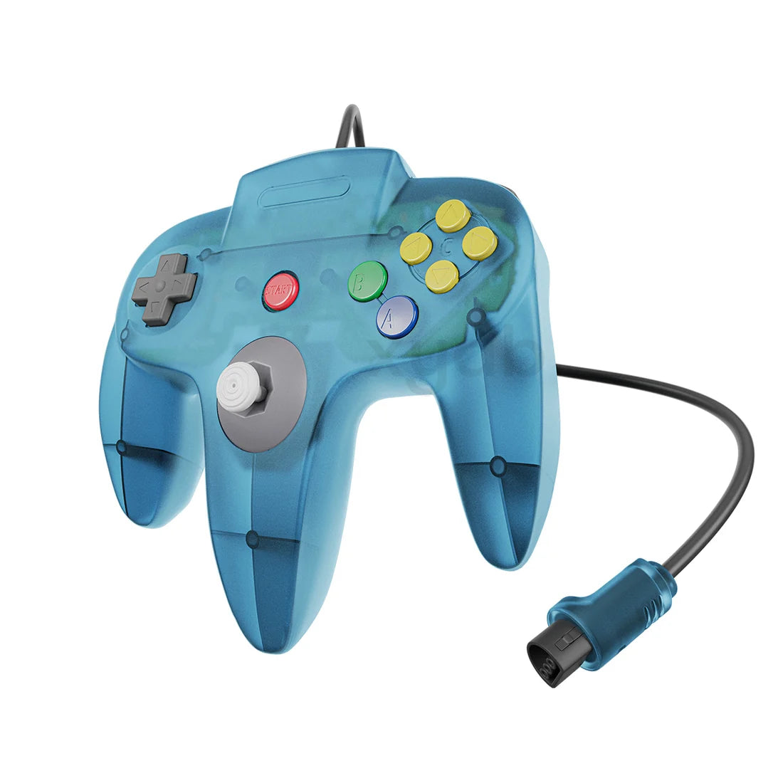 PROTO64 Wired Controller for N64 - Clear Blue