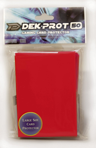 Dek Prot 50ct. Standard Sleeves - Pepper Red