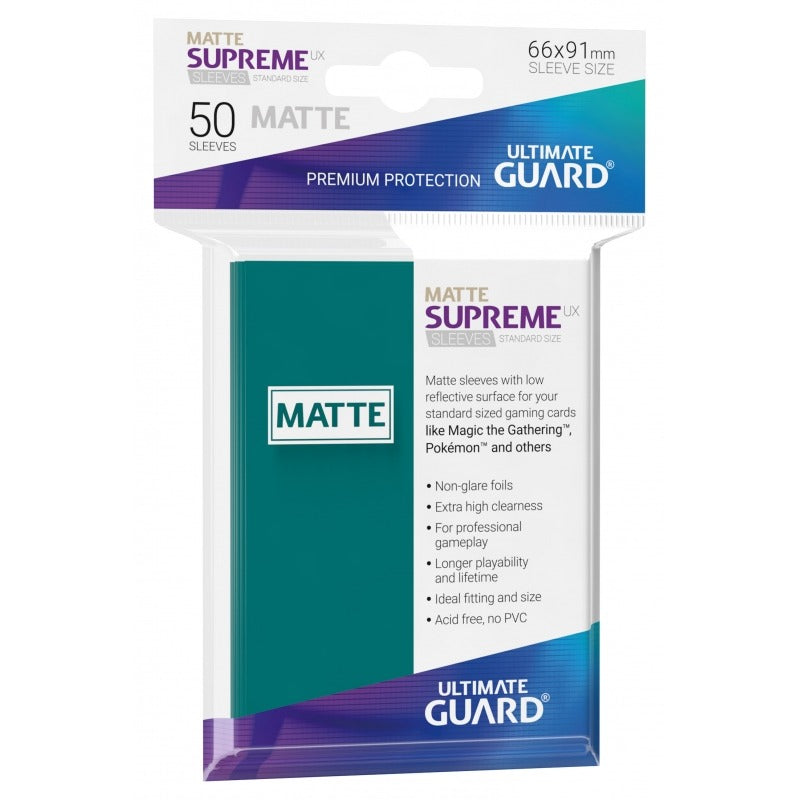 Ultimate Guard - Supreme UX Sleeves Standard Size - Matte - Petrol (50)