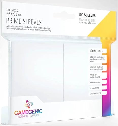 Gamegenic Prime Sleeves: White