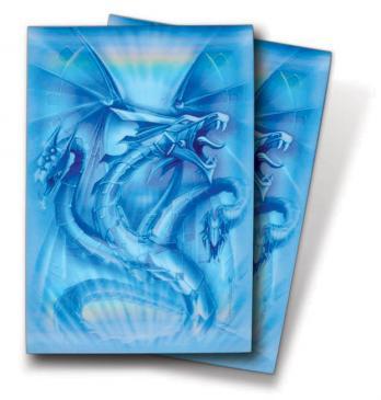 Navy Diamond Dragon Small Deck Protectors by Monte Moore 50ct