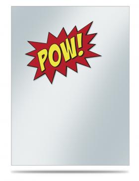 Printed Deck Protector Sleeve Covers - Pow! (50 ct)
