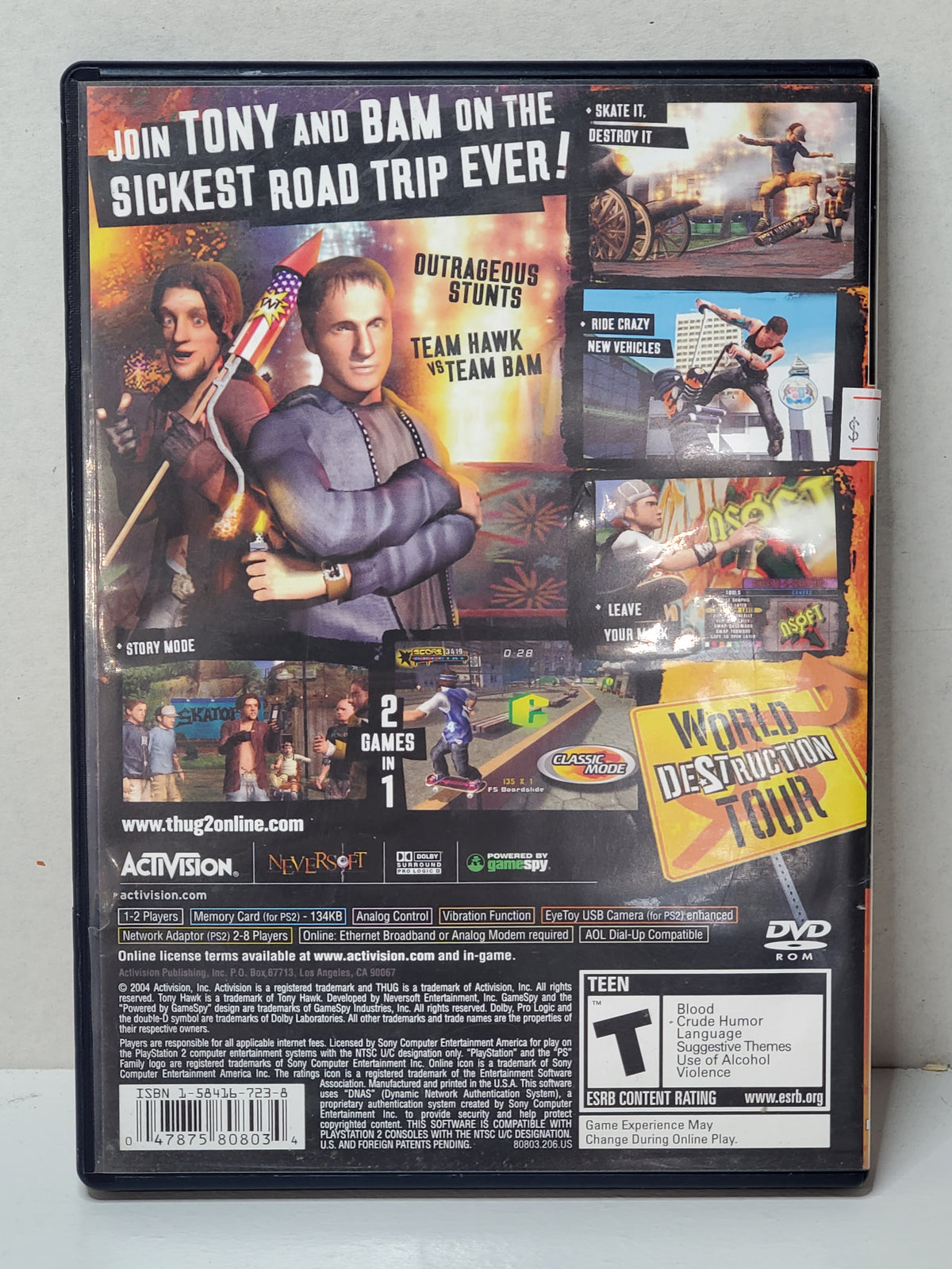 Tony Hawk's Underground 2 (PS2, In Box)