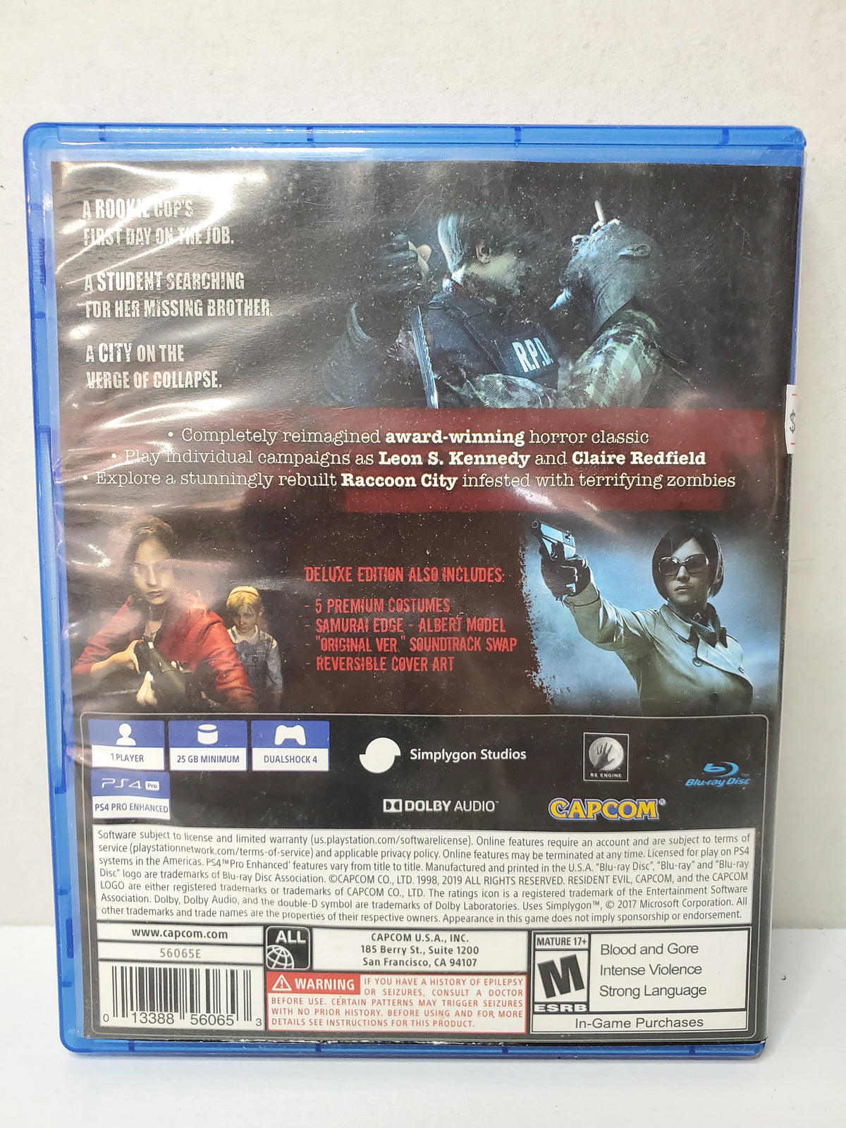Resident Evil 2 [Deluxe Edition] (PS4)