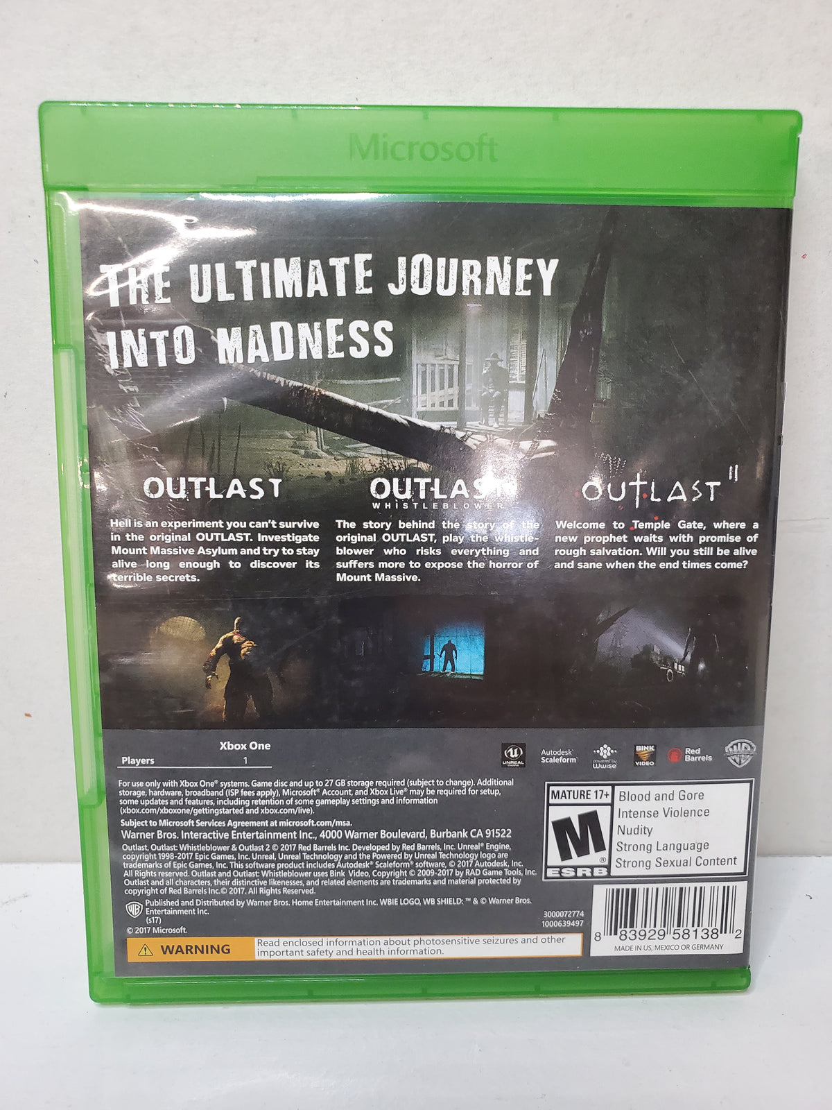 Outlast Trinity (Xbox One)