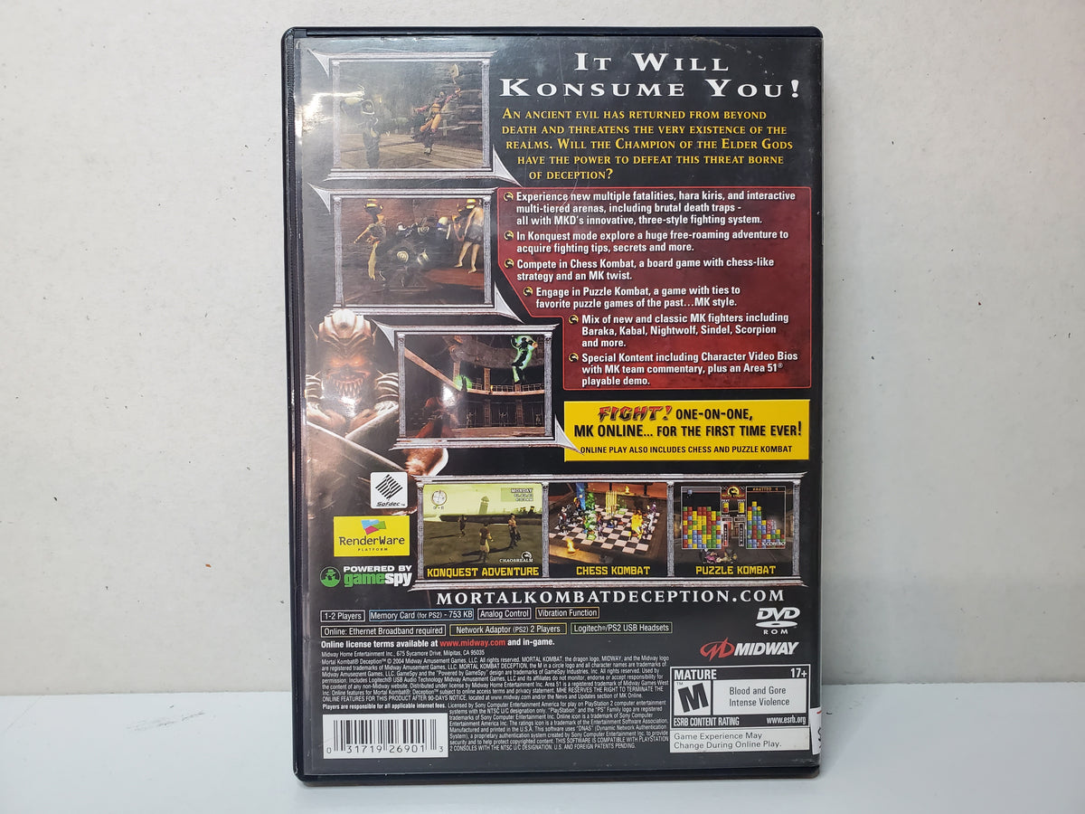 Mortal Kombat Deception (Ps2)