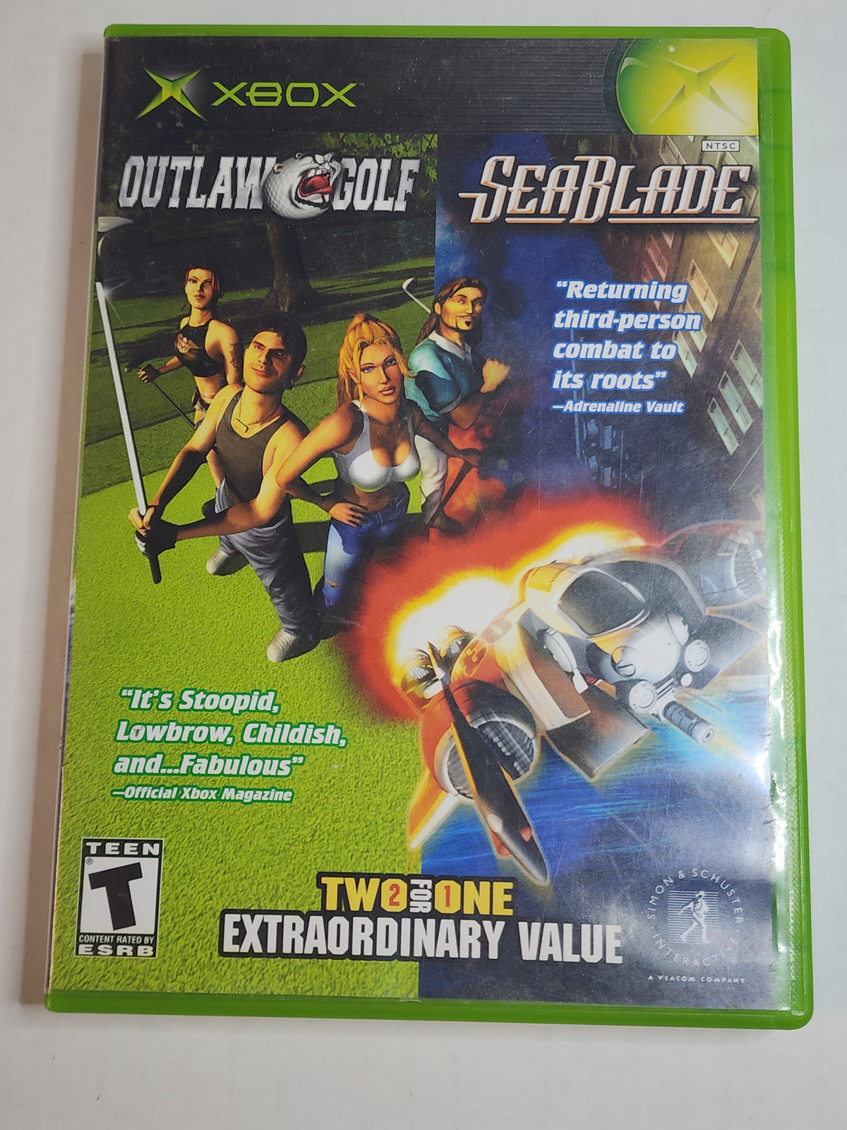 Outlaw Golf And Sea Blade (Xbox) (Complete In Box)
