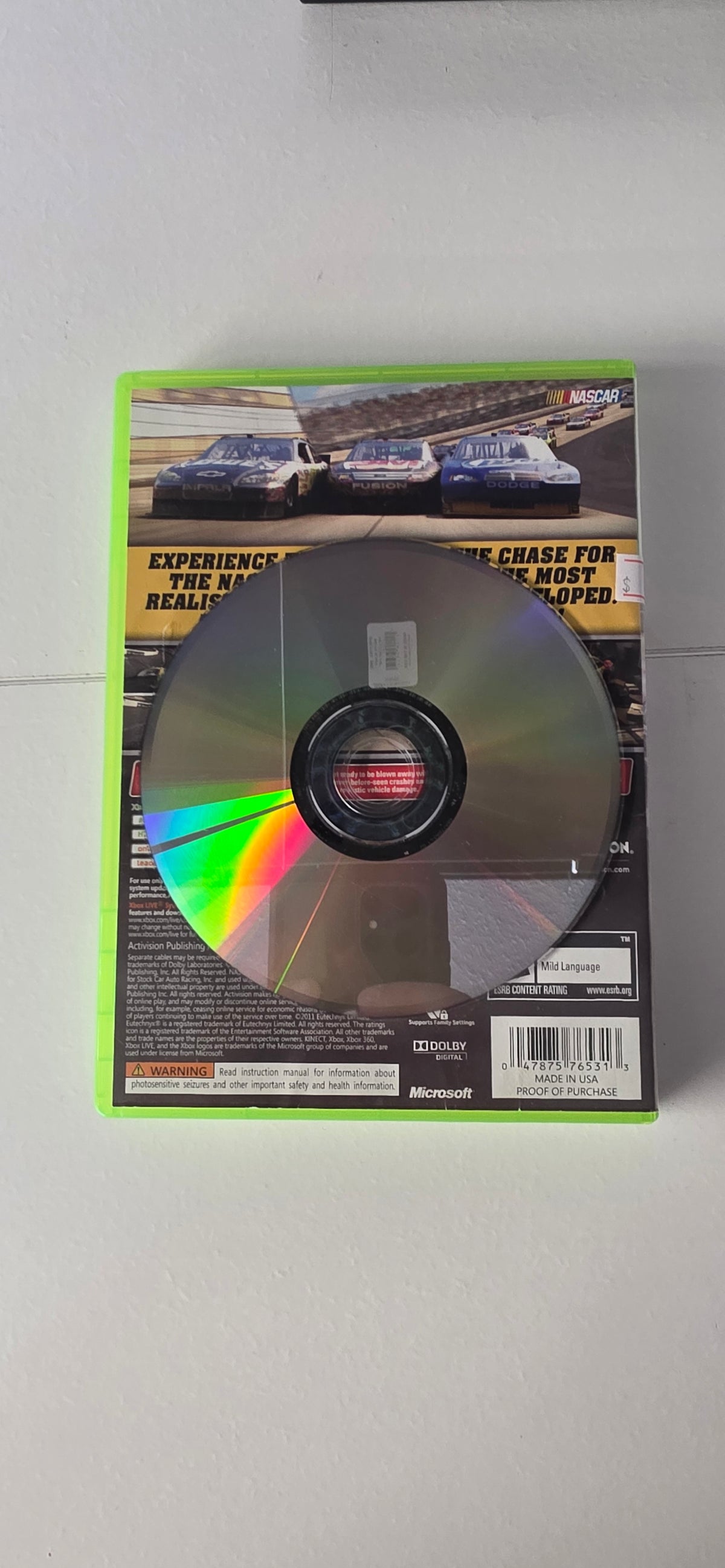 Nascar 2011 (Xbox 360) (Damaged)