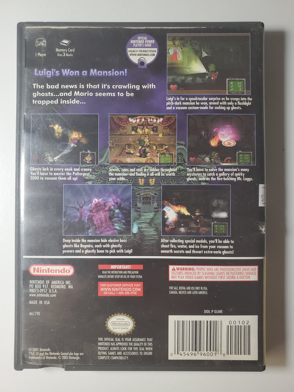 Luigi's Mansion *Player's Choice* (Gamecube)