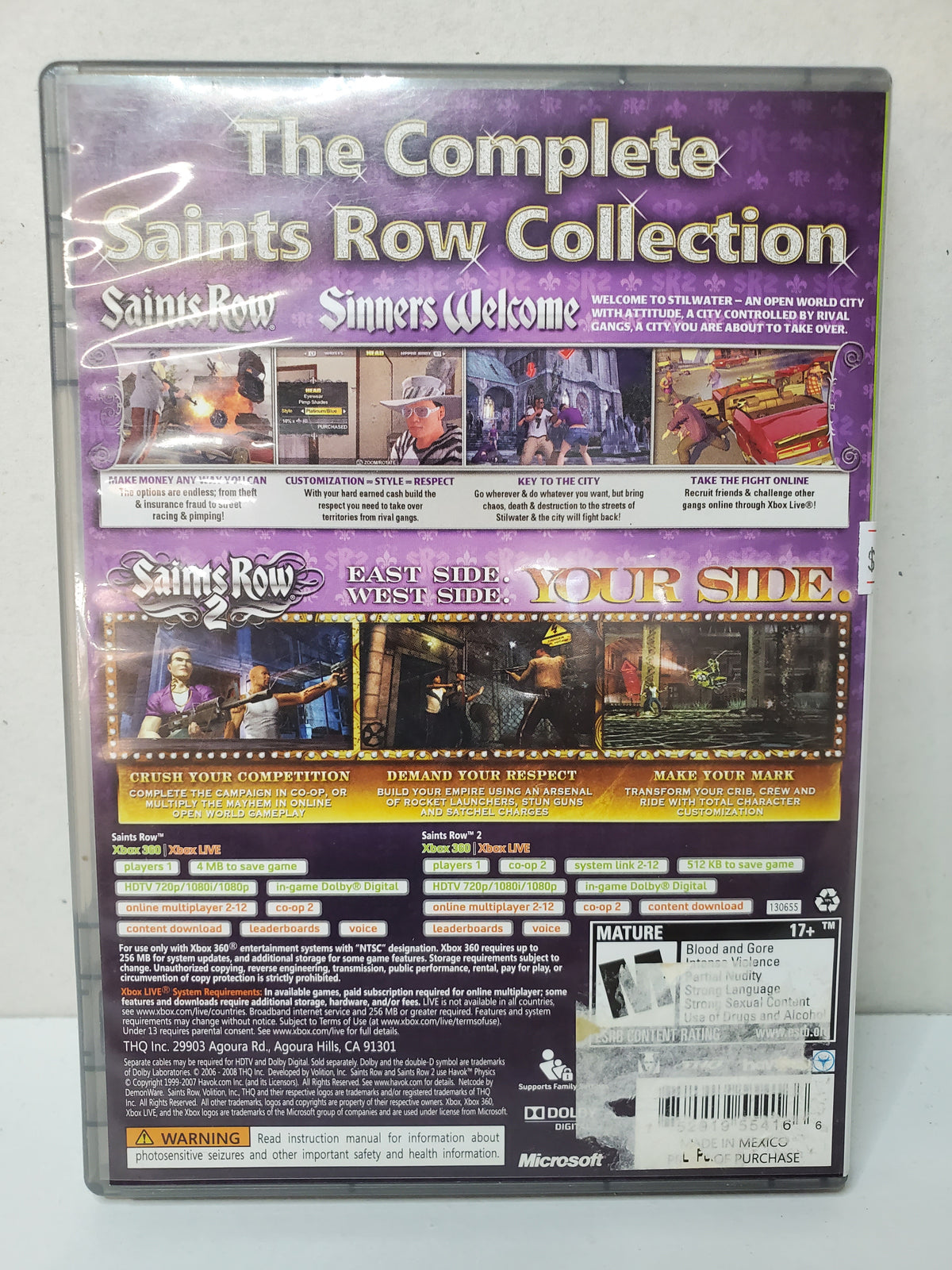 Saints Row Double Pack (XBOX 360)