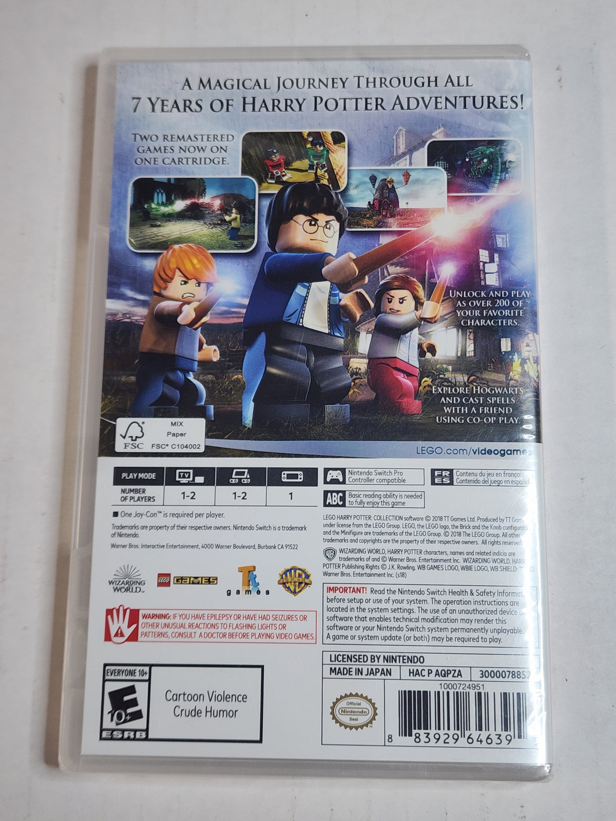 Lego Harry Potter Collection (CIB) - Tested & Works Great - Nintendo Switch