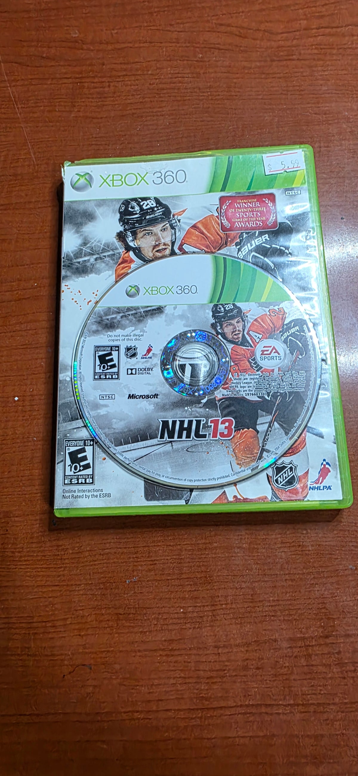 NHL 13 (Xbox 360)(damaged)