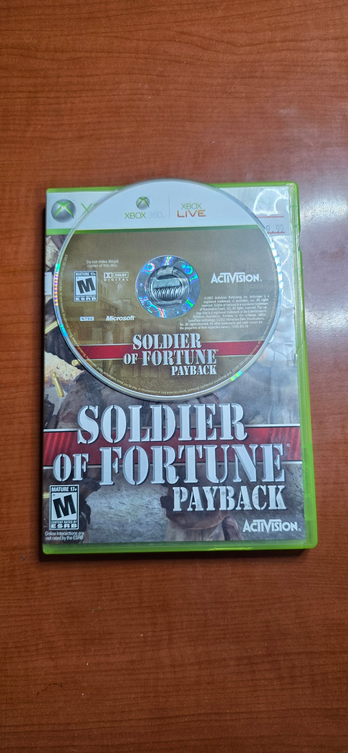 Solider of Fortune Payback (Xbox 360)