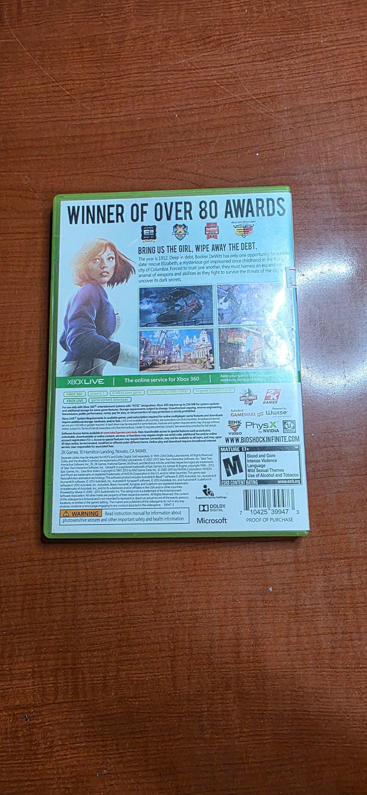 Bioshock Infinite (Xbox 360) [in box complete]