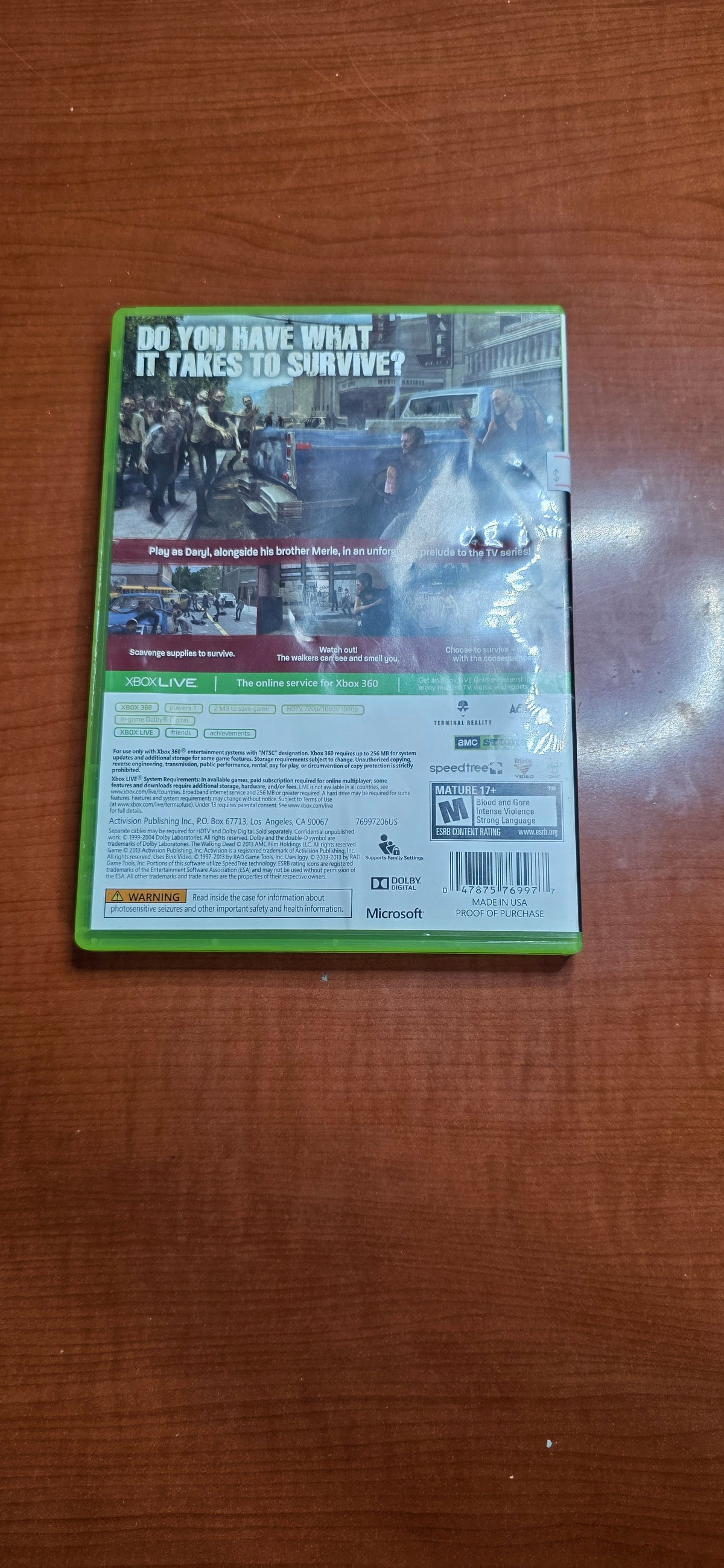 Walking Dead Survival Instinct (Xbox 360)