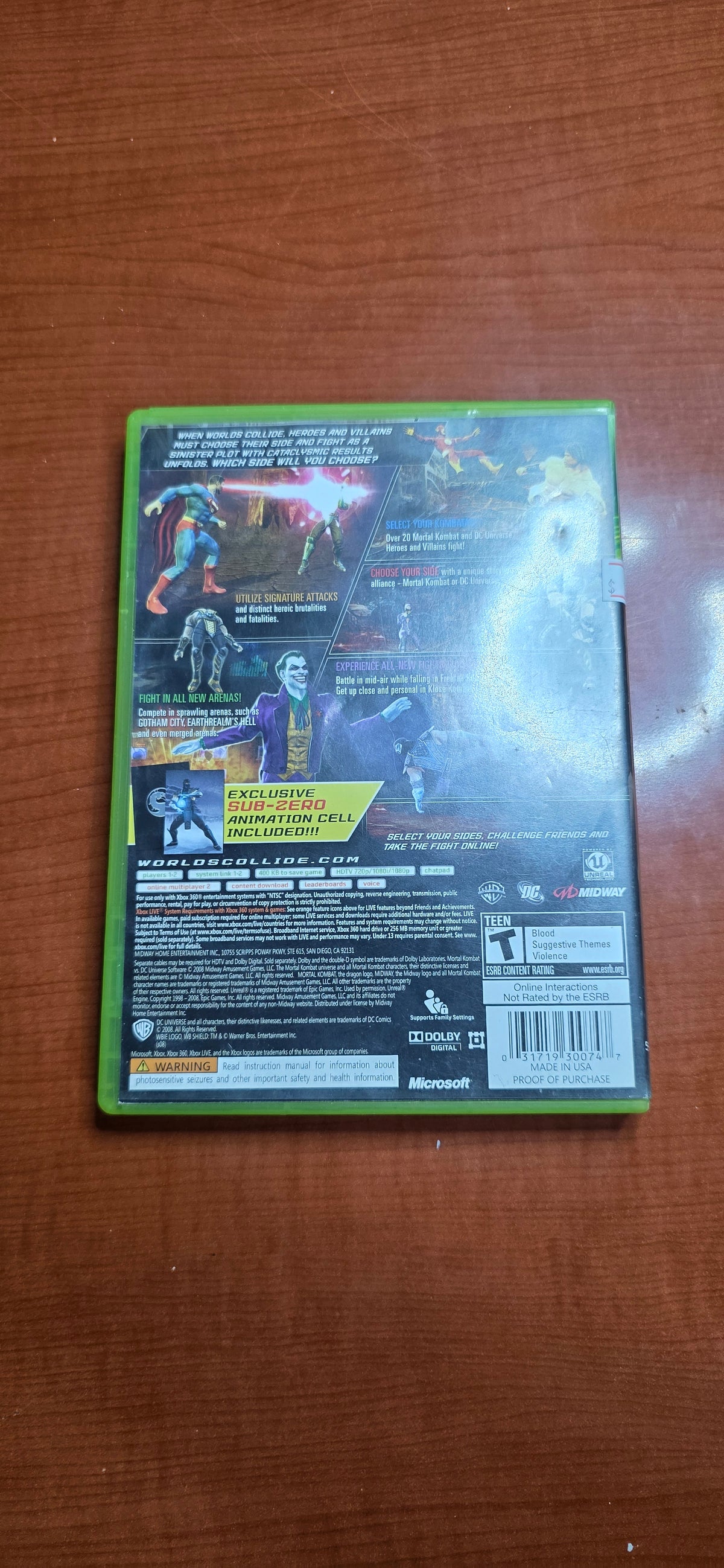 Mortal Combat Vs. DC Universe (Xbox 360)