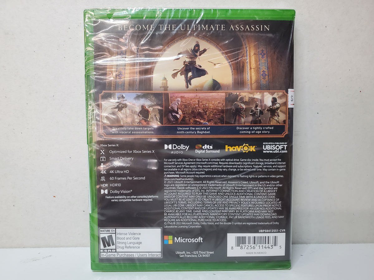 Assassin's Creed Mirage (Xbox Series X/Xbox One) [SEALED]