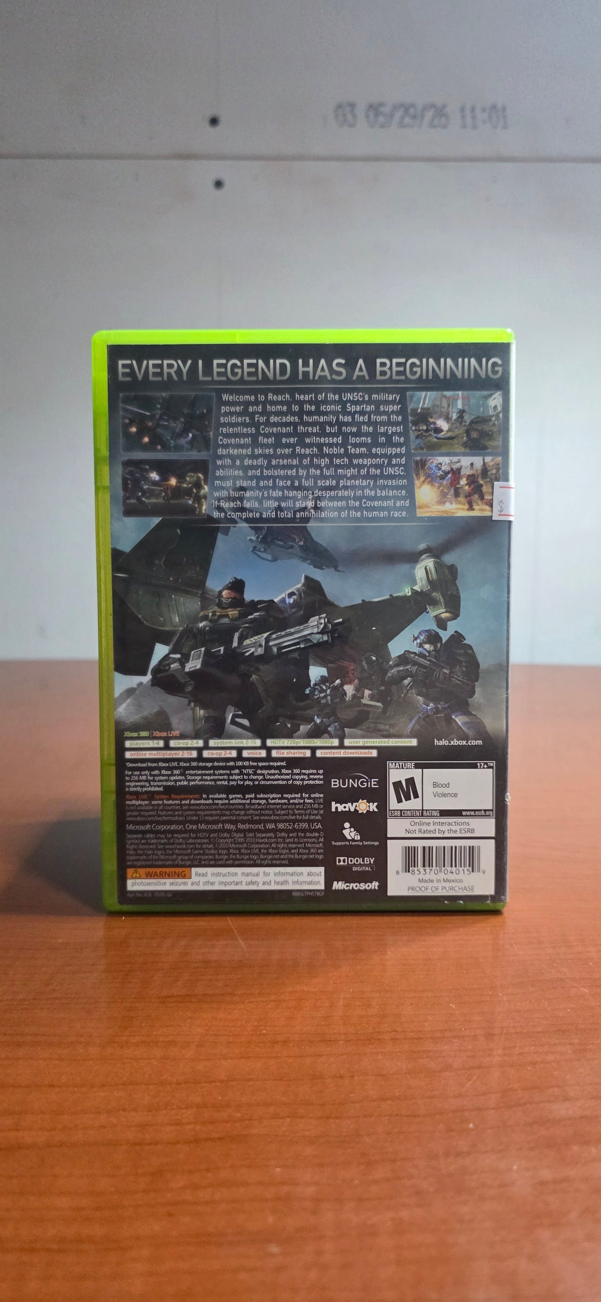 Halo Reach (Xbox 360) (CIB)