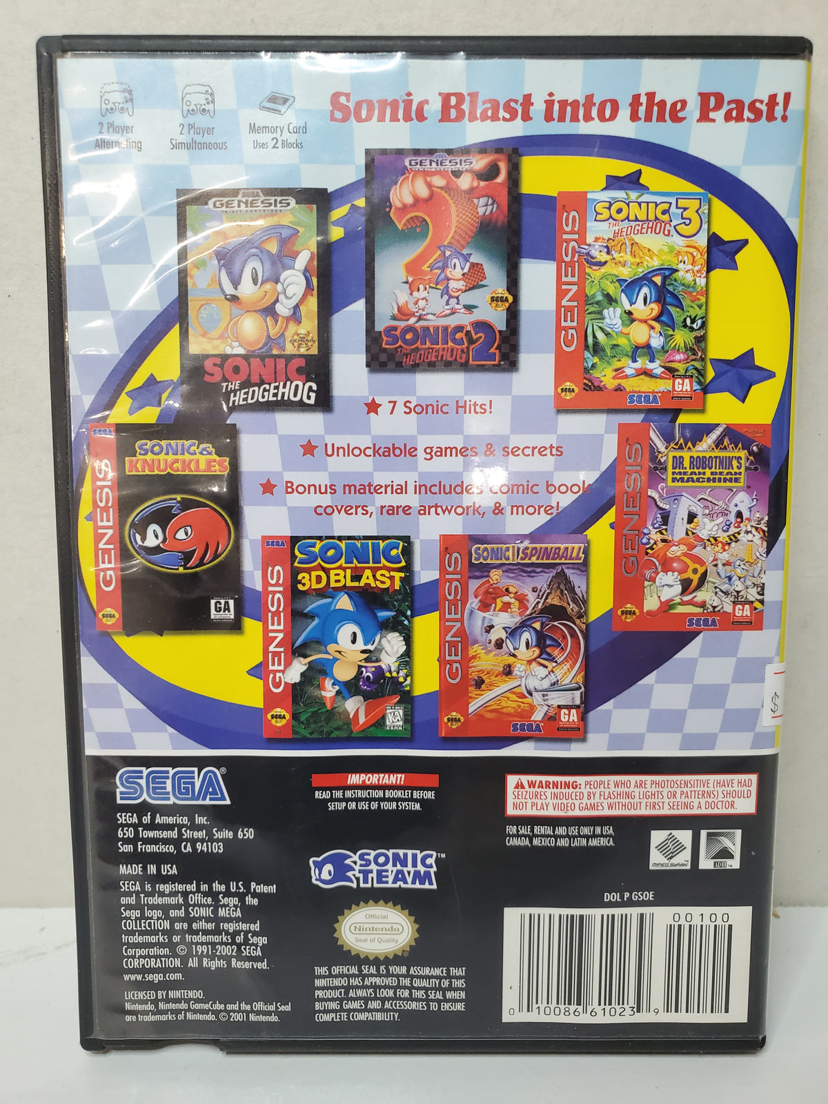 Sonic Mega Collection (Gamecube)