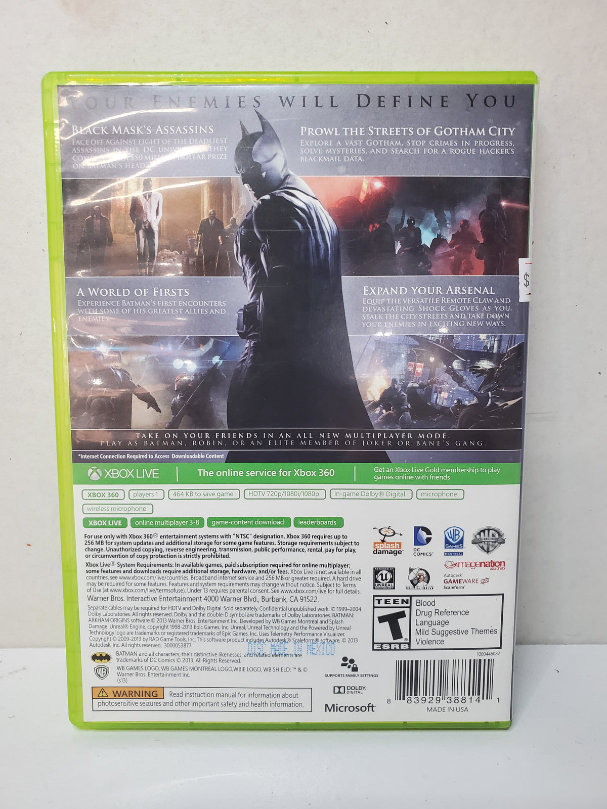 Batman Arkham Origins (XBOX 360)