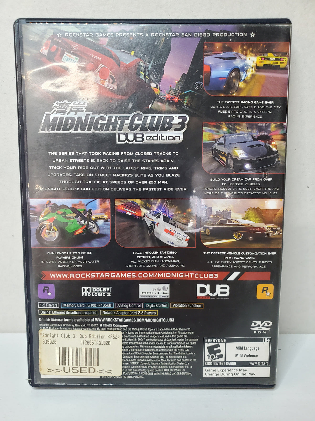 Midnight Club 3 Dub Edition (Ps2)