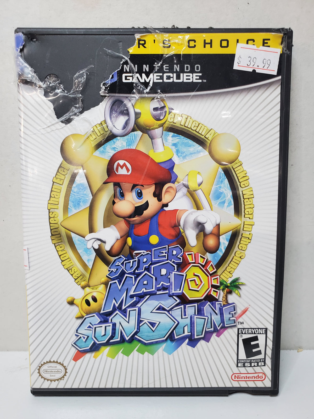 Super Mario Sunshine (Gamecube) [Heavy Case Damage]