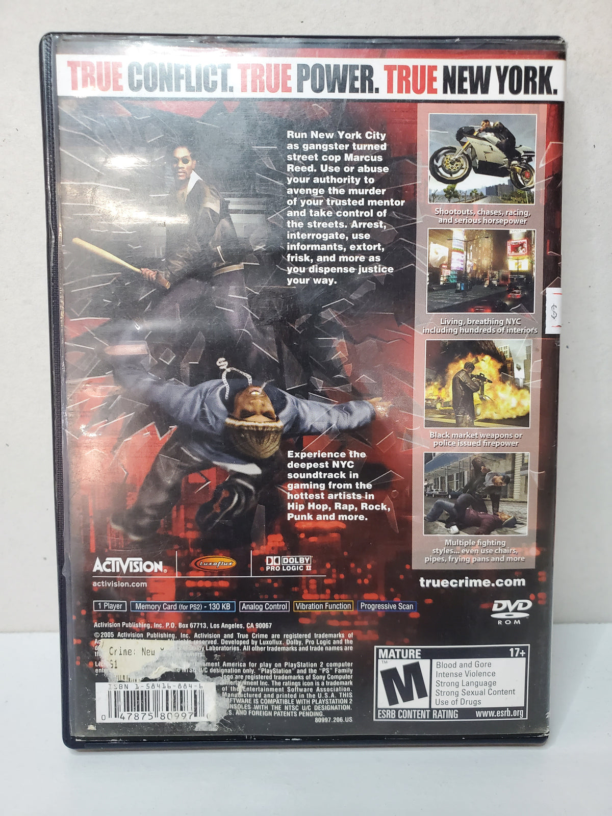 True Crime New York City (PS2) (NO MANUAL)