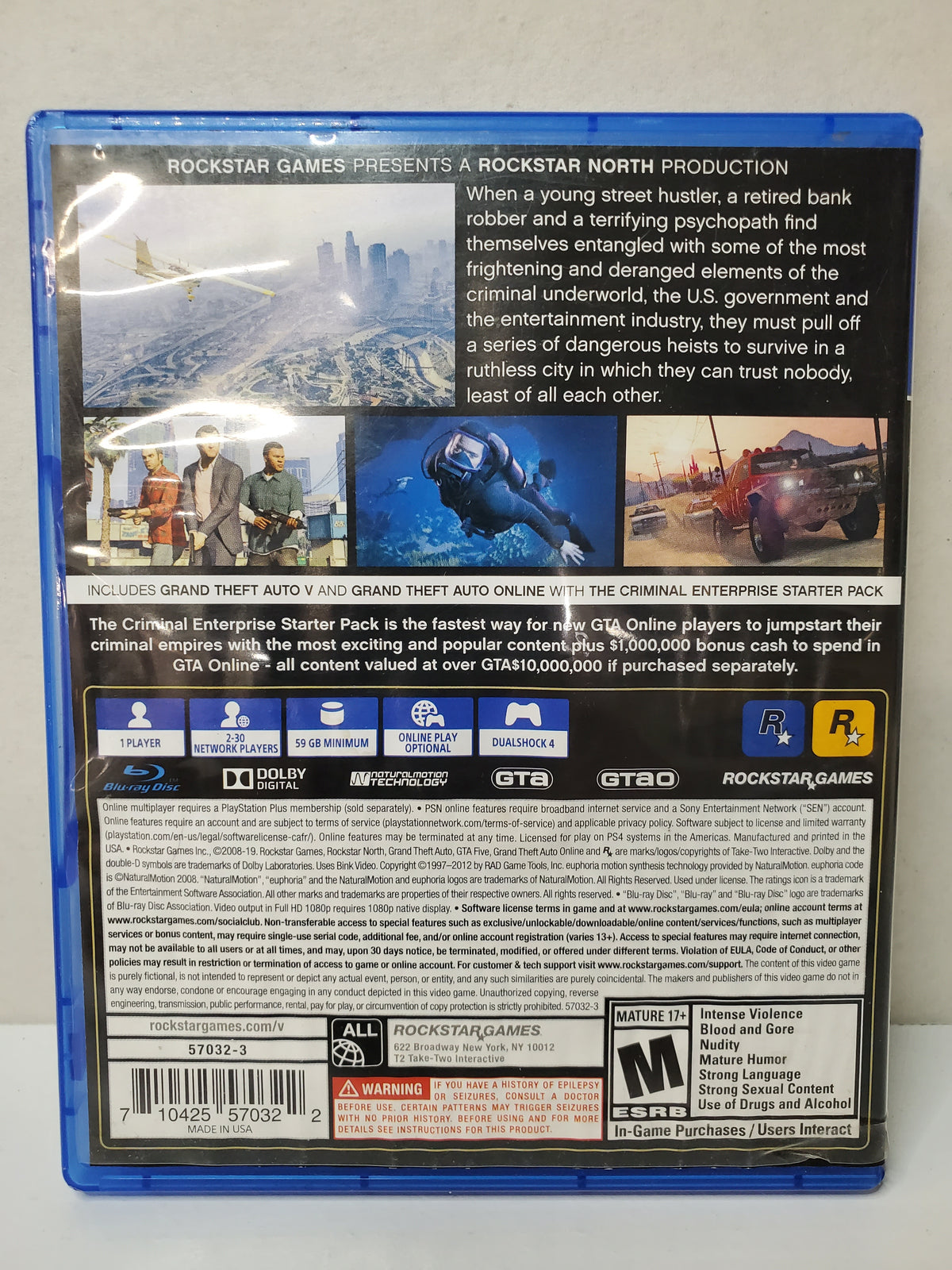 Grand Theft Auto GTA V [Premium Edition] (PS4)