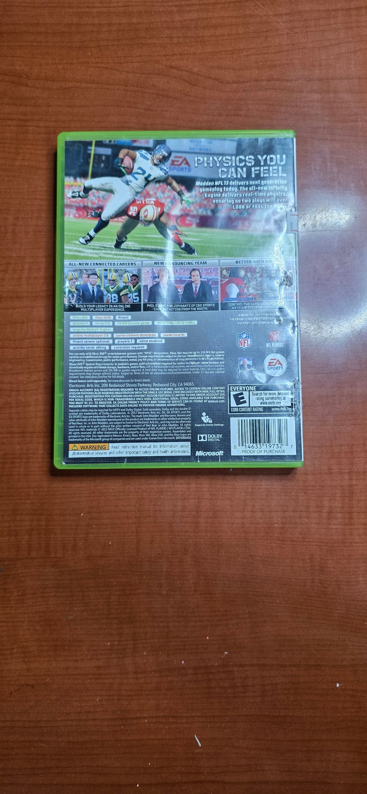 Madden 13 (Xbox 360) (Damaged)