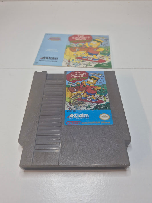 The Simpsons Bart vs the Space Mutants (NES) (with Manual)