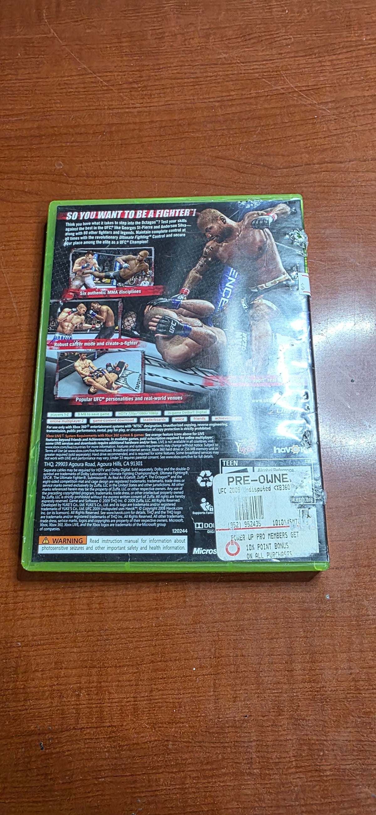 UFC 2009 Undisputed (Xbox 360)(damaged)