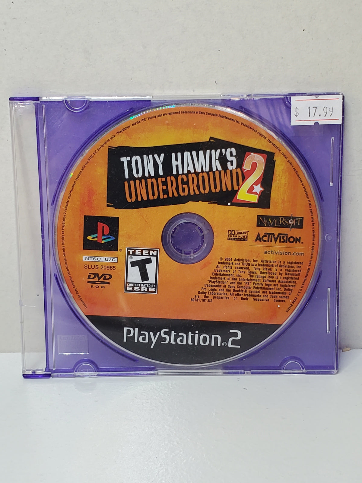Tony Hawk's Underground 2 (PS2) [DISC ONLY]