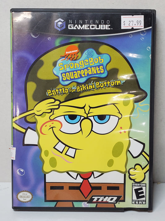 SpongeBob Squarepants: Battle for Bikini Bottom (Nintendo Gamecube, Complete)