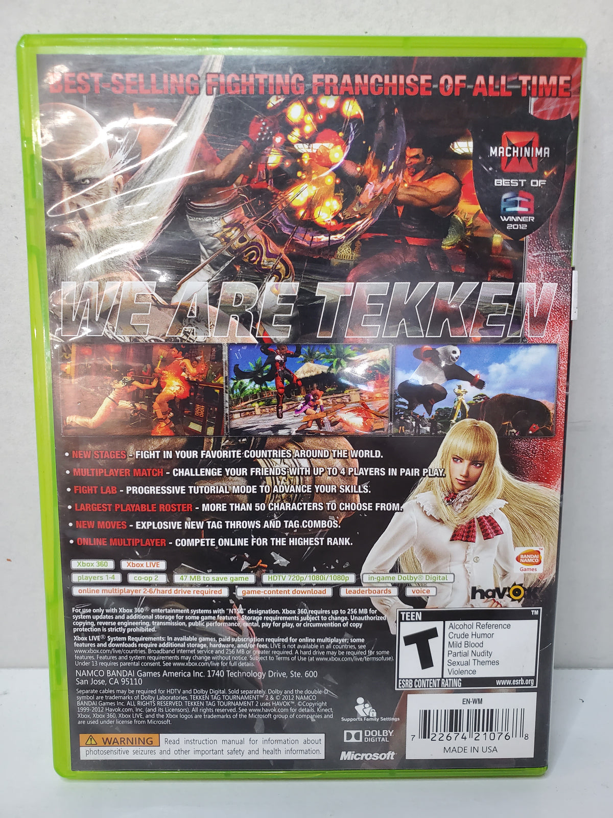 Tekken Tag Tournament 2 *Walmart Exclusive* [In-Box, Complete] (Xbox 360)