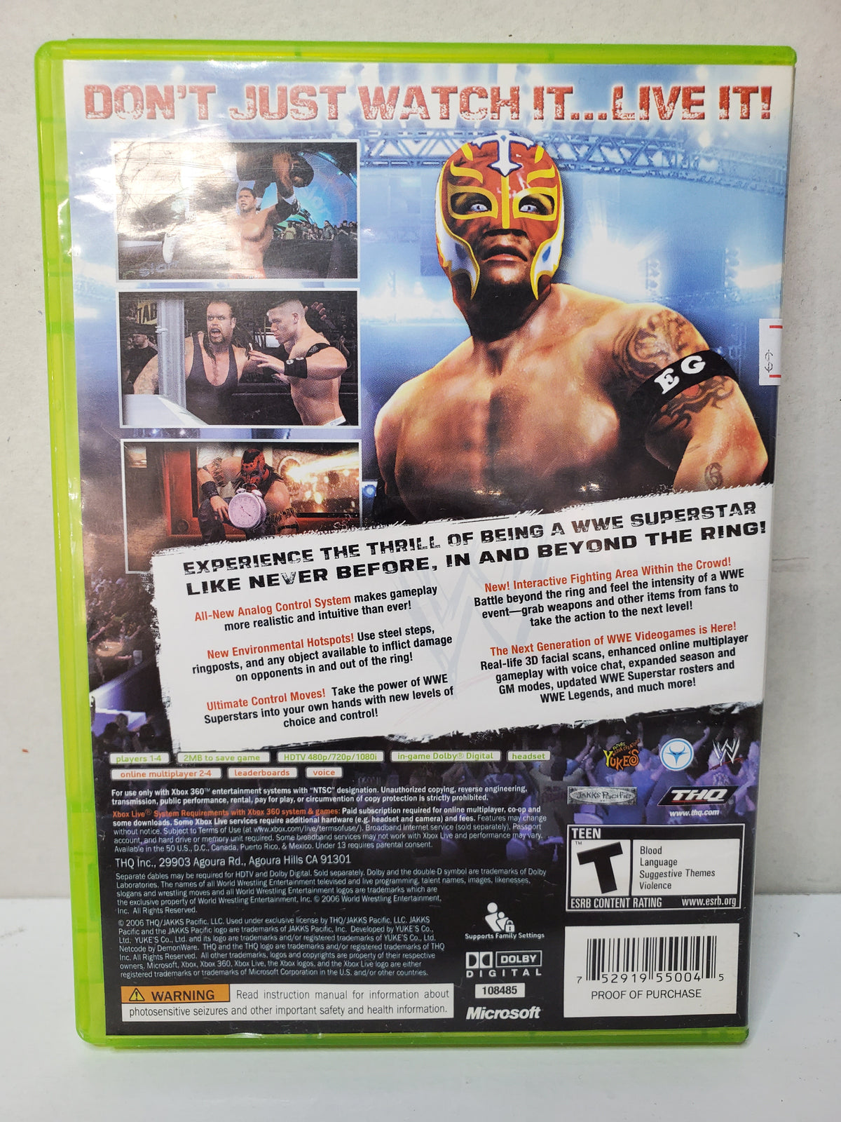 Smackdown VS Raw 2007 (Xbox 360)