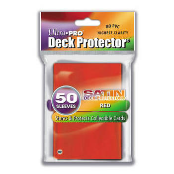 Ultra Pro Standard Satin Sleeves Pack of 50 in Red