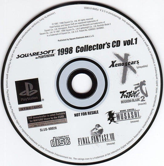 Squaresoft 1998 Collector's CD Vol.1 [In-Box, No Label] (Xbox 360)