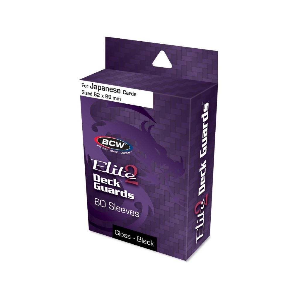 BCW Deck Guard: Elite2 Small sleeves - Black (60ct)