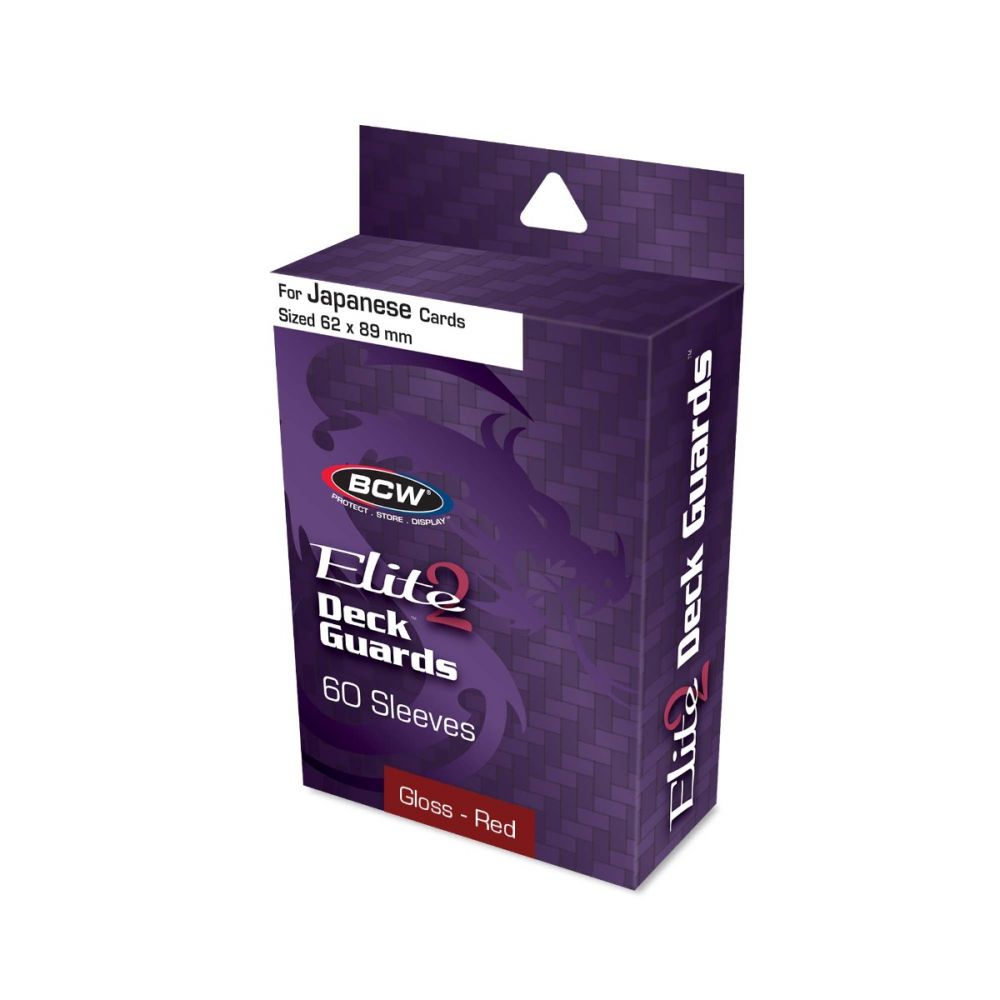 BCW Deck Guard: Elite2 Small sleeves - Red (60ct)