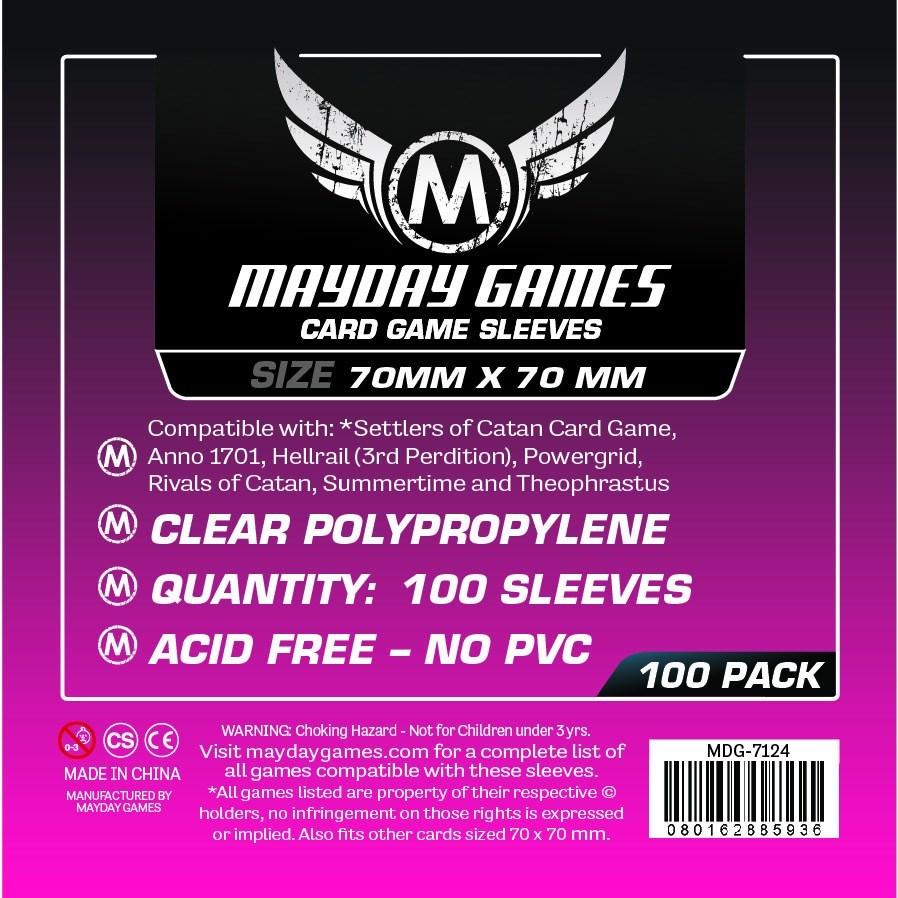 Sleeves: Card Game Sleeves 70mm x 70mm (100)