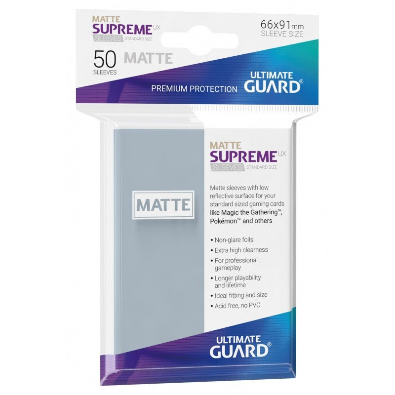 Ultimate Guard - Supreme UX Sleeves Standard Size - Matte - Transparent (50)