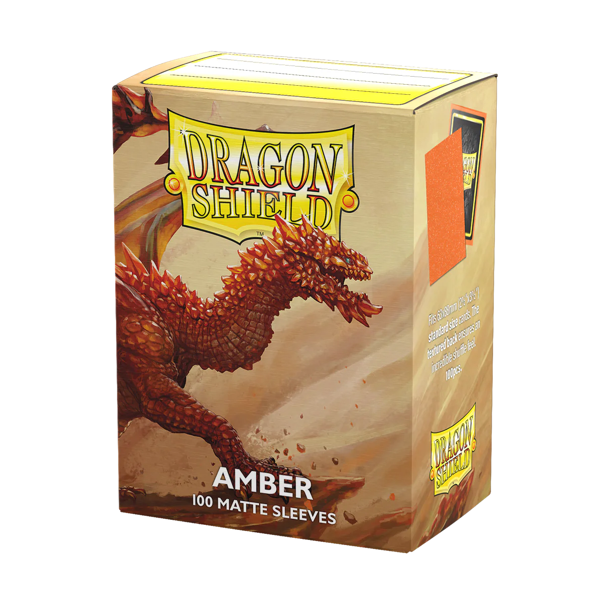 Dragon Shield Player's Choice Matte Sleeves - Amber (100-Pack) - Dragon Shield Card Sleeves