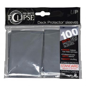 Ultra Pro - Pro Matte Eclipse: Deck Protector 100 Count Pack - Smoke Grey