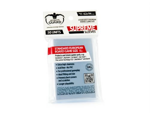 Ultimate Guard Supreme Standard European Board Game Sleeves (62mmx94mm)