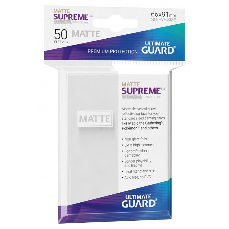 Ultimate Guard - Supreme UX Sleeves Standard Size - Matte - White (50)